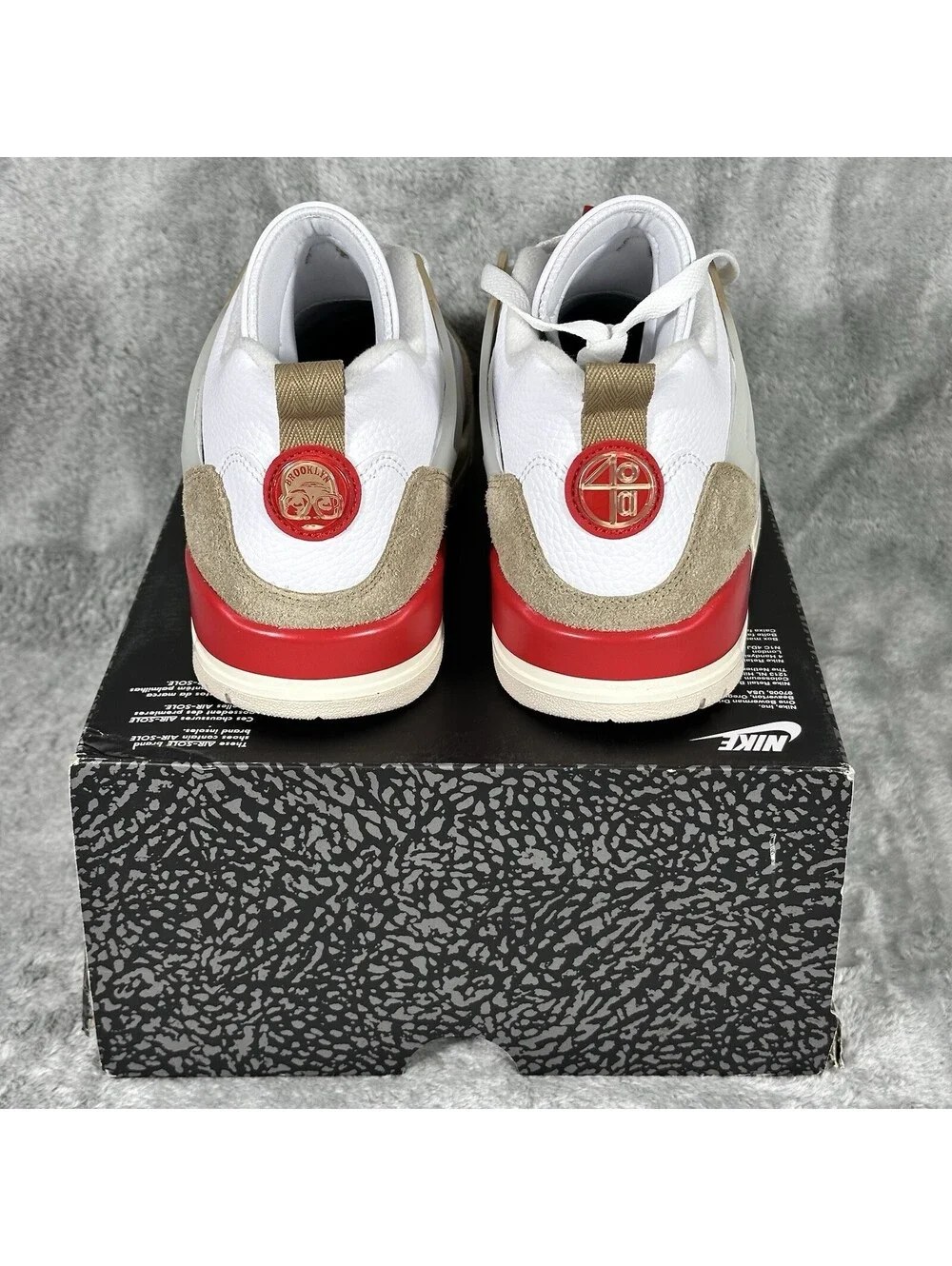 Nike Men’s Size 11 Jordan Spizike Low White Fire Red Desert Camo FQ1759-105